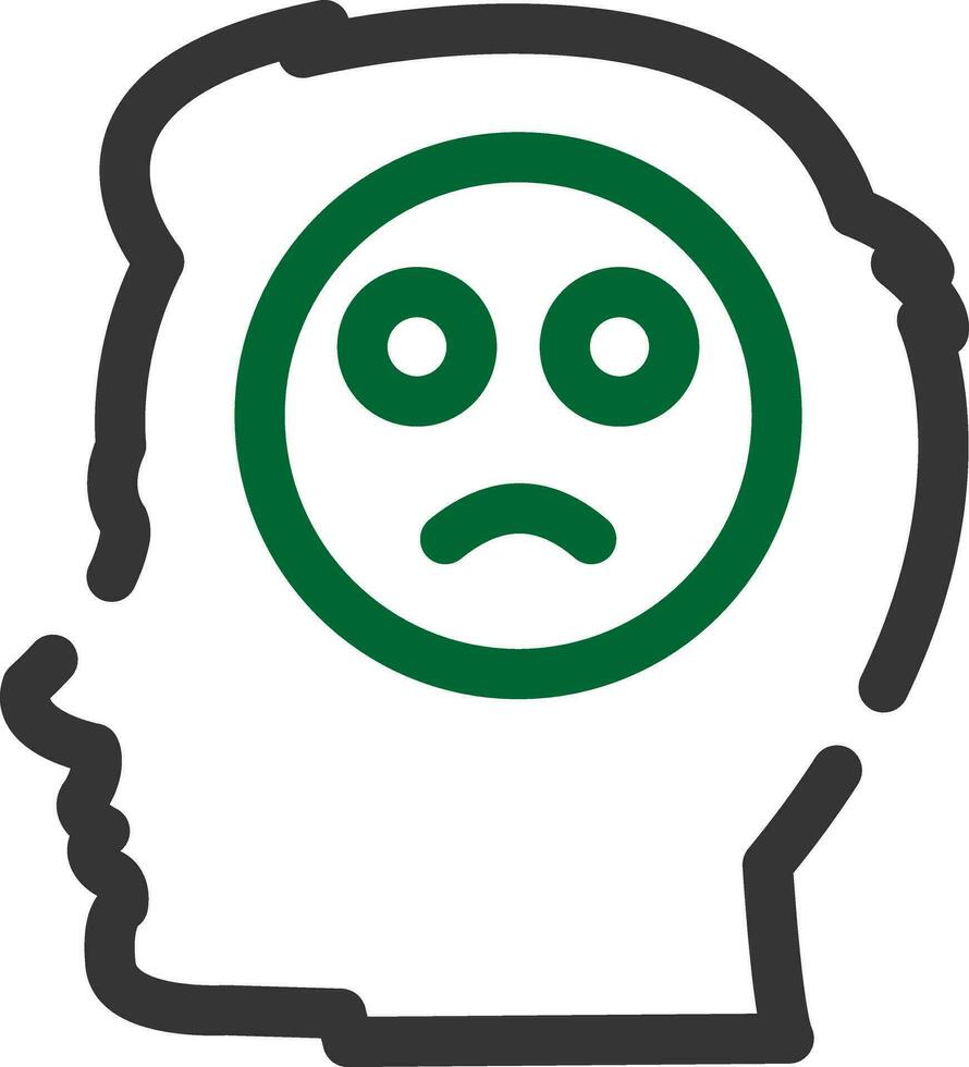 Emotions Sad Creative Icon Design vector