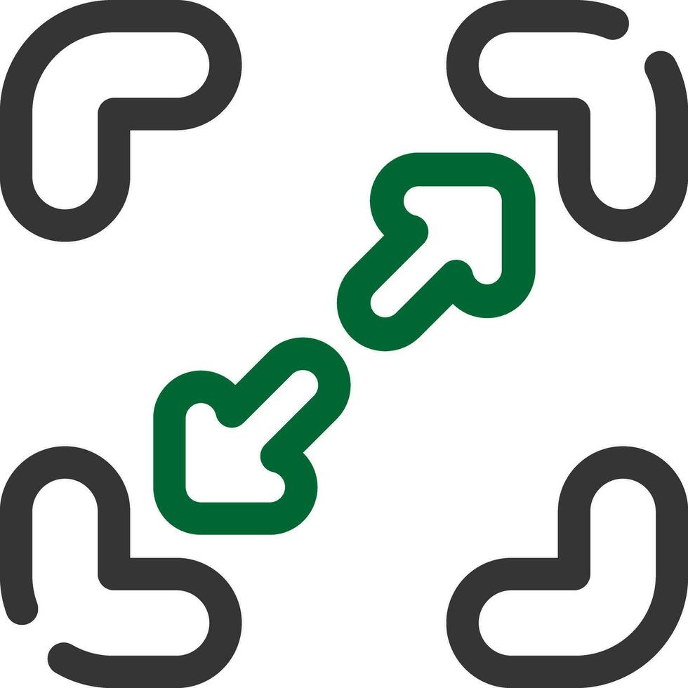 Line Two Color vector