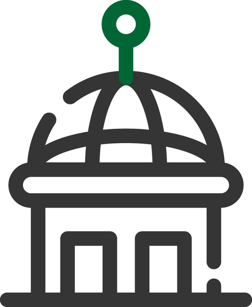 diseño de icono creativo de cúpula vector