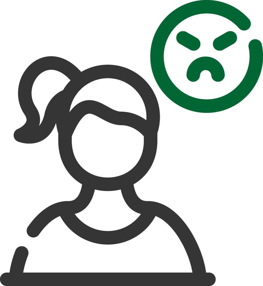 Angry Creative Icon Design vector