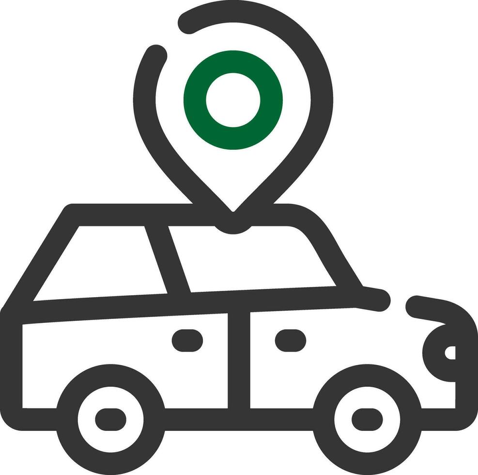 Car Location Creative Icon Design vector