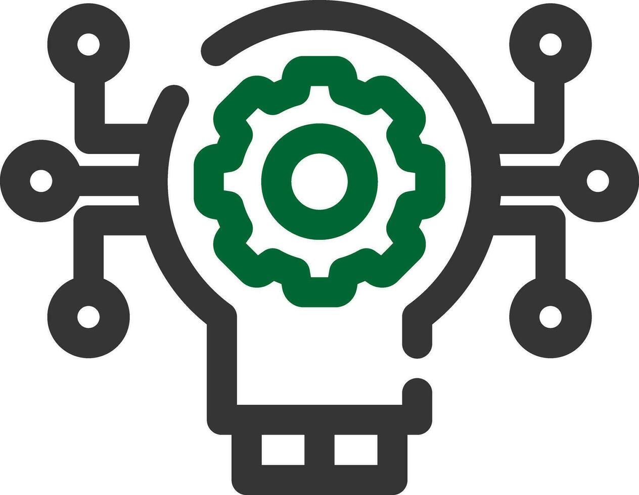Technology Disruption Creative Icon Design vector