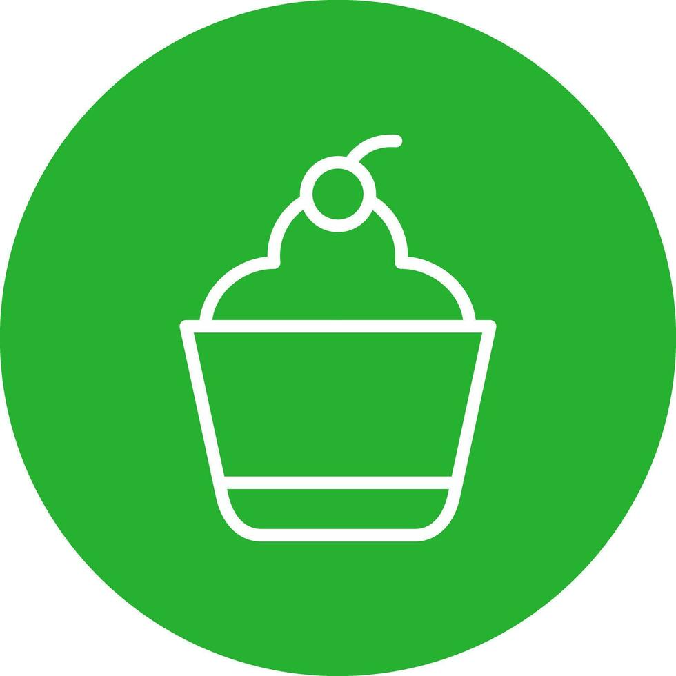 diseño de icono creativo de cupcake vector