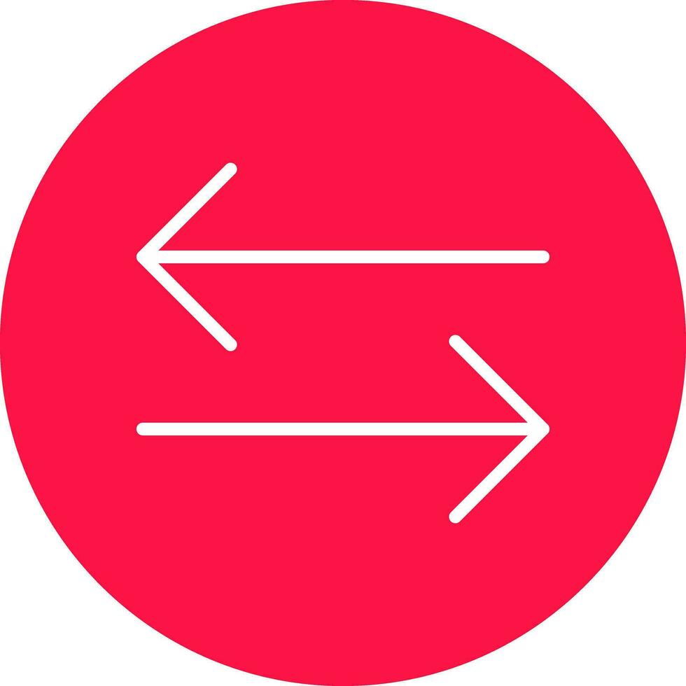 Double Arrow Creative Icon Design vector