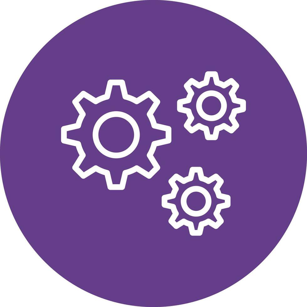 Setting Creative Icon Design vector
