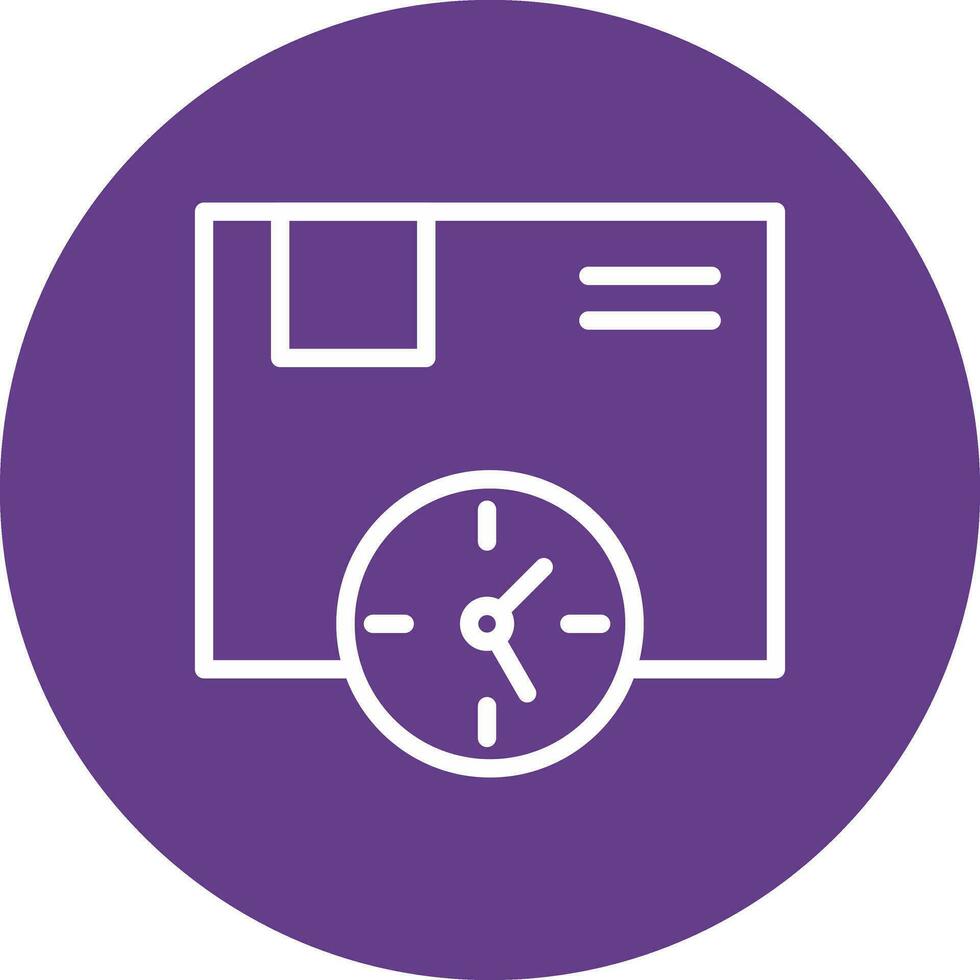 Delivery Time Creative Icon Design vector