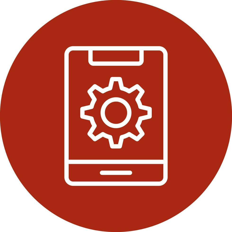 Mobile Setting Creative Icon Design vector