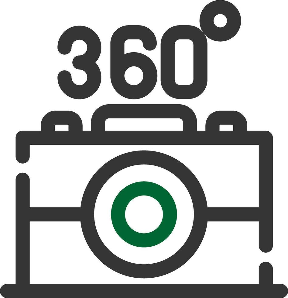 360 Camera Creative Icon Design vector