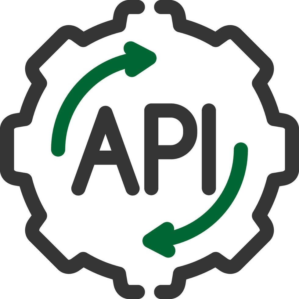 API Creative Icon Design vector
