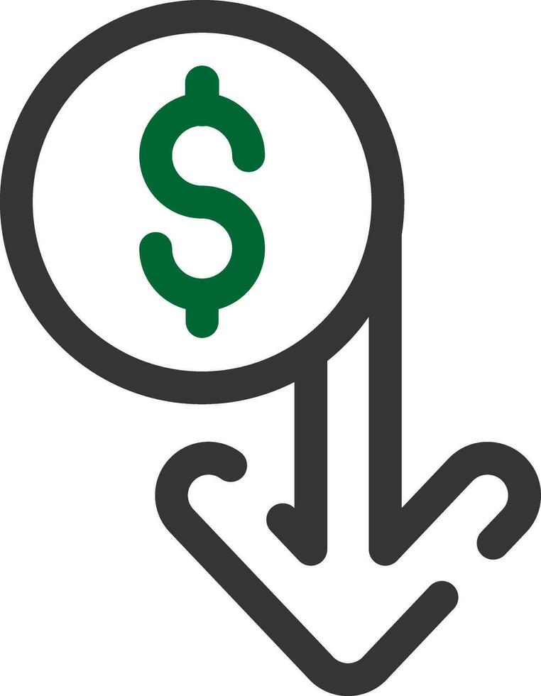 Capitalized Cost Reduction Creative Icon Design vector