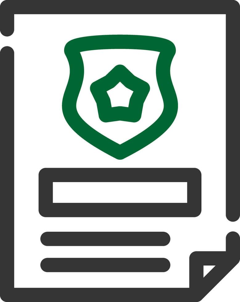 Police Certificate Creative Icon Design vector