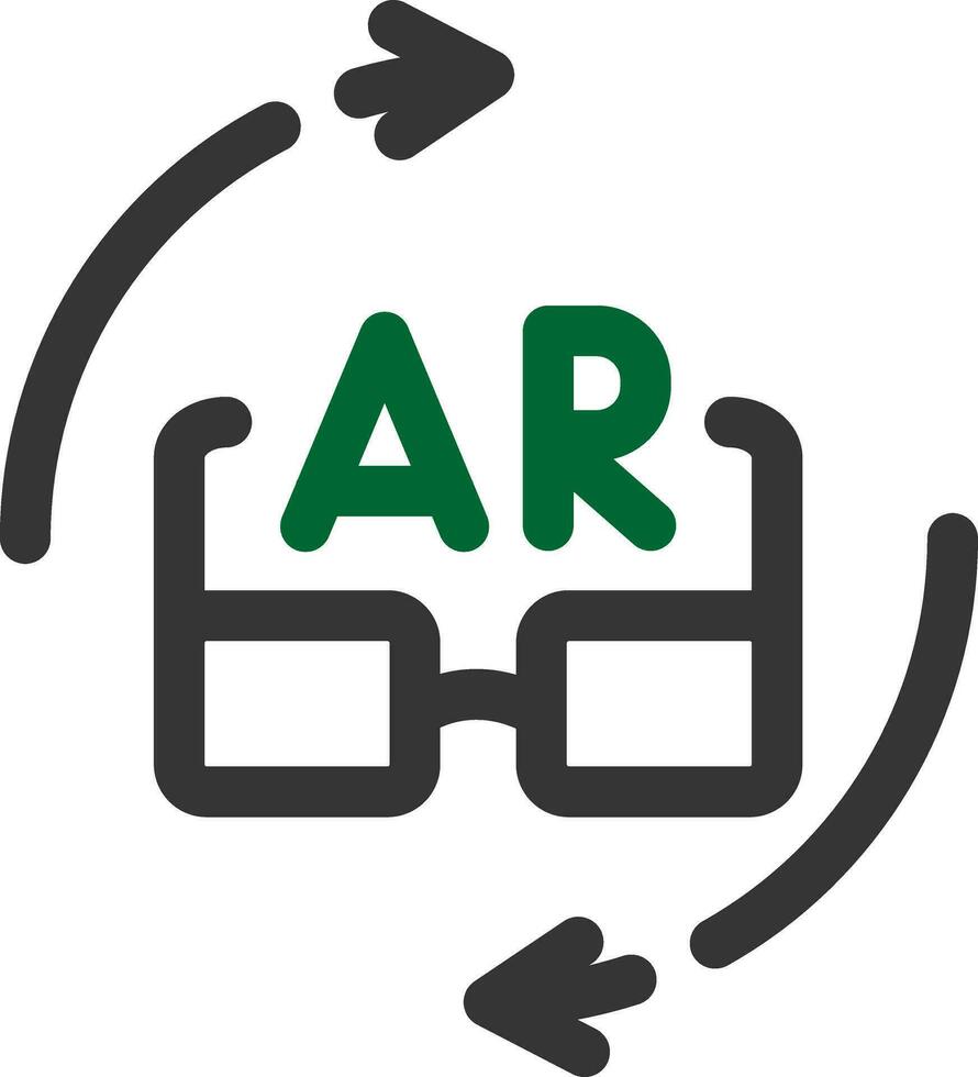 Ar Glasses Creative Icon Design vector
