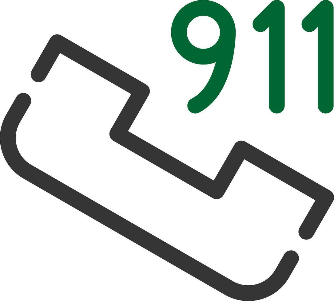 Call 911 Creative Icon Design vector