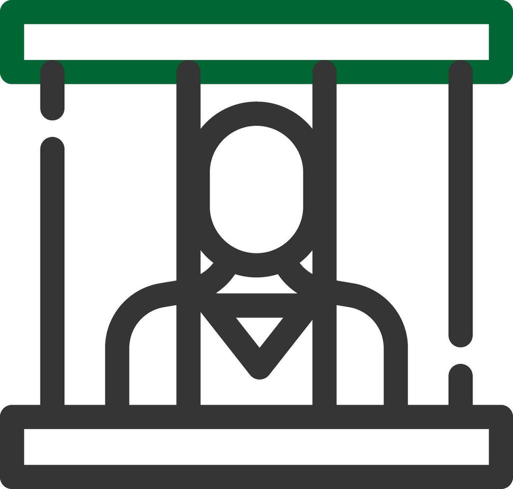 Prisoner Creative Icon Design vector