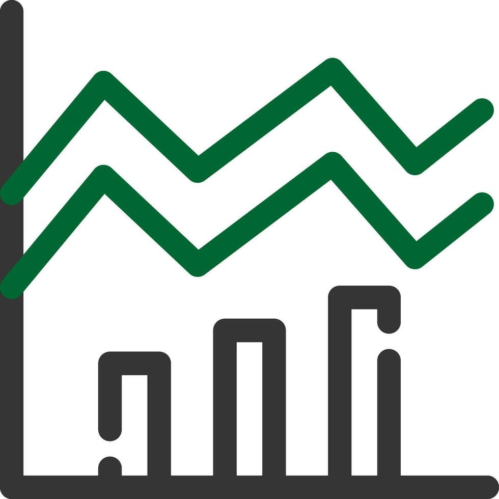 Stacked Area Creative Icon Design vector