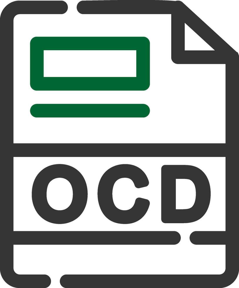 ocd creativo icono diseño vector