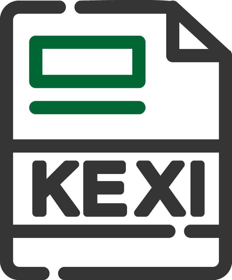 kexi creativo icono diseño vector