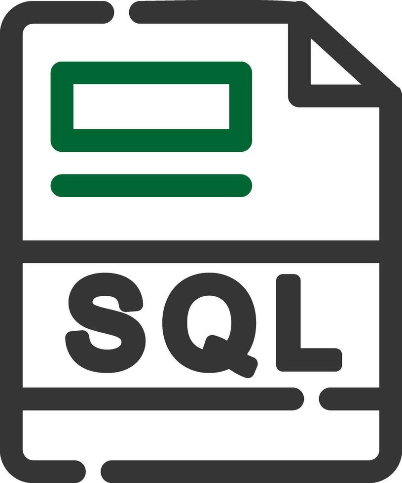 SQL Creative Icon Design vector