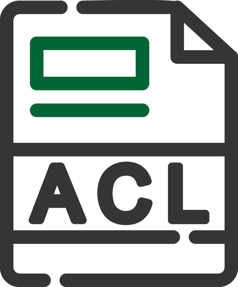 ACL Creative Icon Design vector