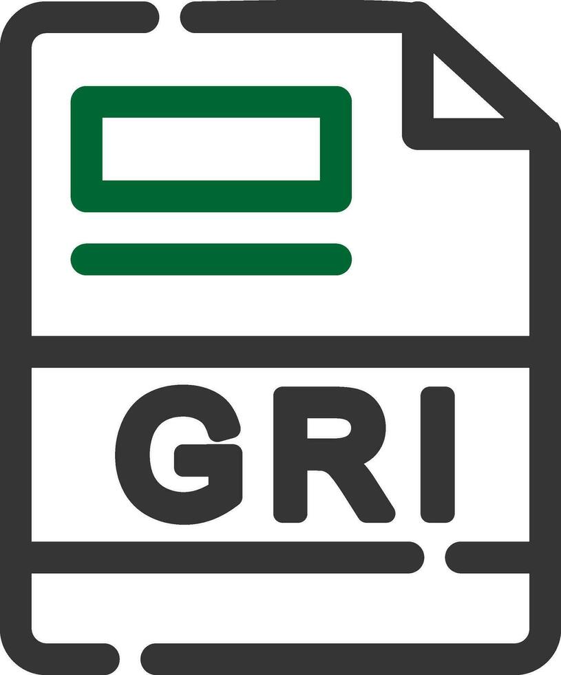 GRI Creative Icon Design vector