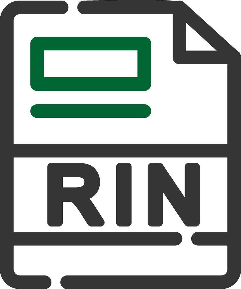 RIN Creative Icon Design vector