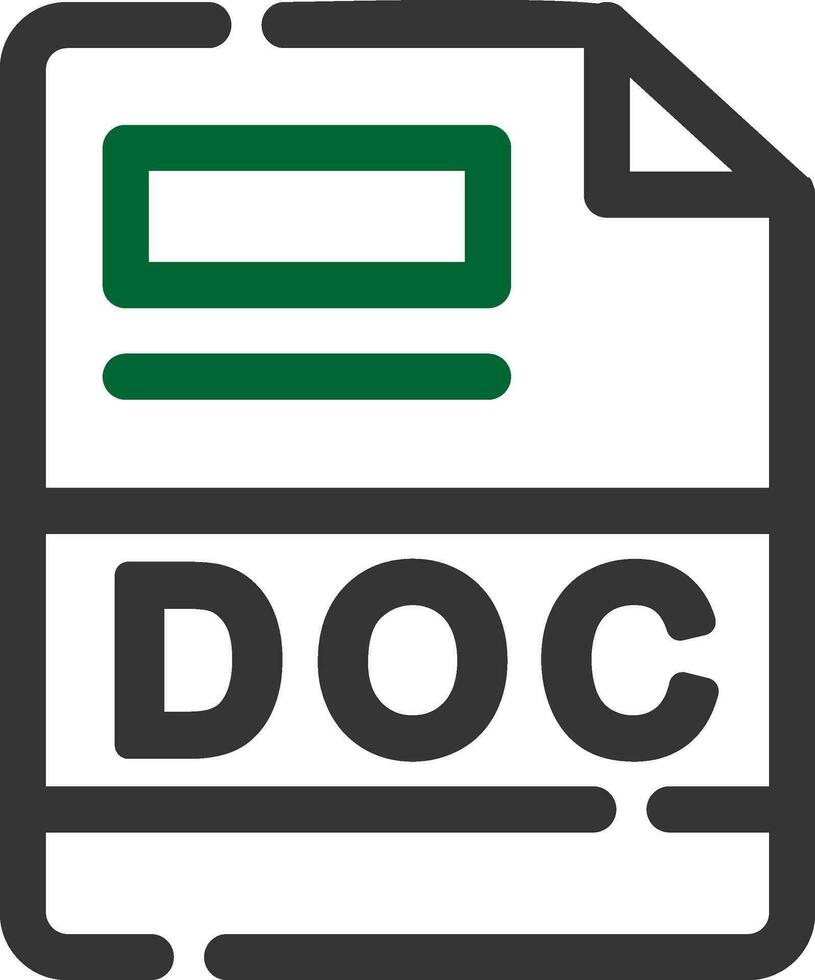 DOC Creative Icon Design vector