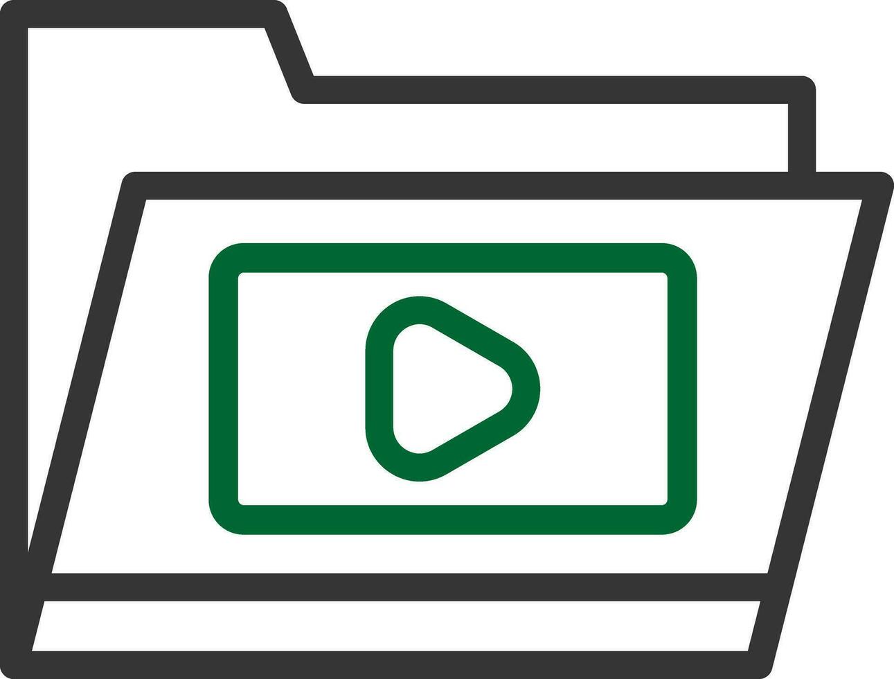 Video Folder Creative Icon Design vector