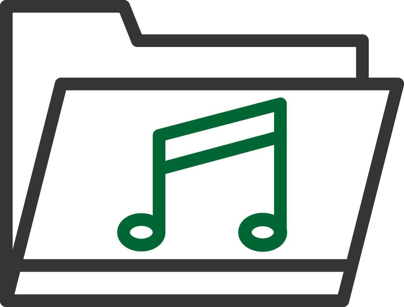 Music Folder Creative Icon Design vector