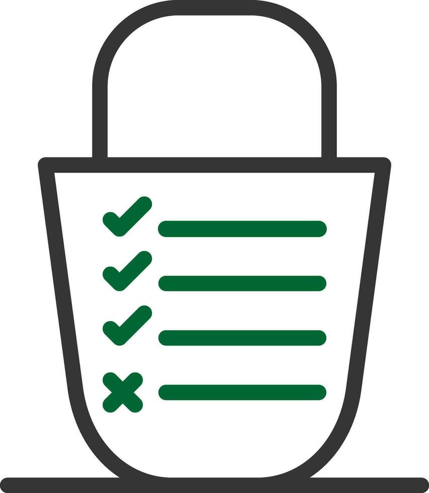 Bucket List Creative Icon Design vector