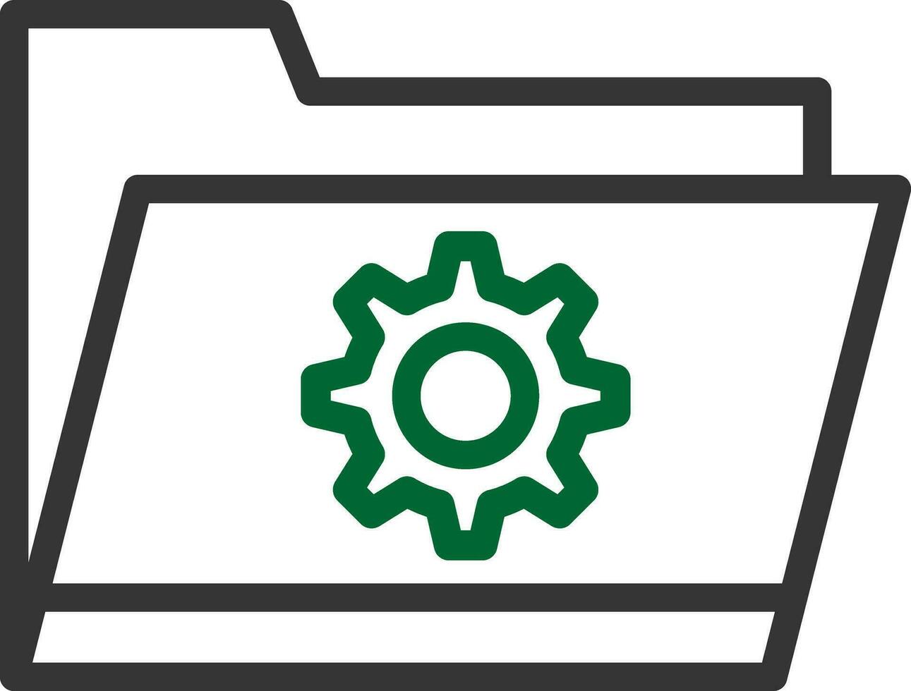 Folder Setting Creative Icon Design vector