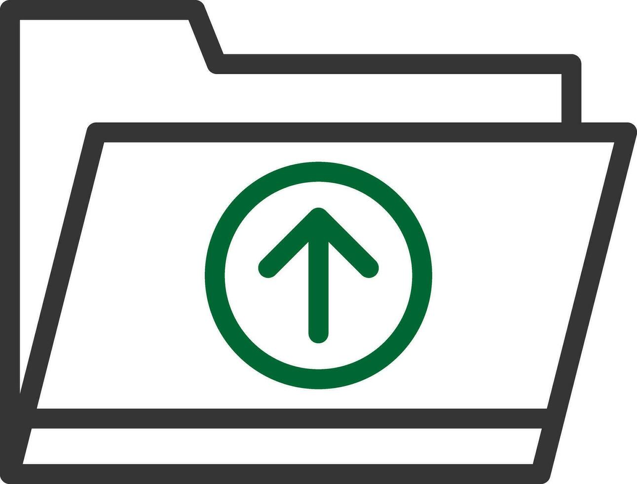 Upload Folder Creative Icon Design vector