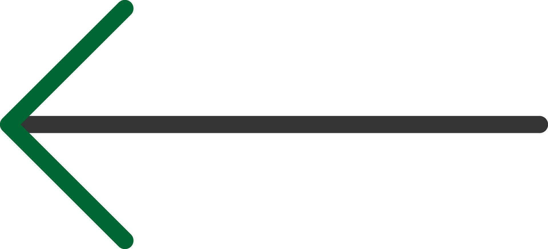 Left Arrow Creative Icon Design vector