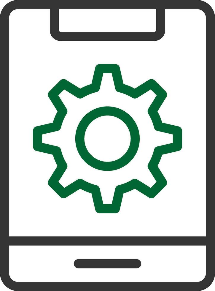 Mobile Setting Creative Icon Design vector