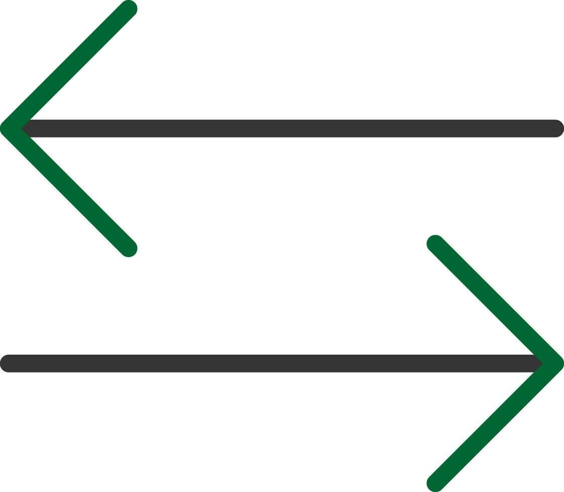 Double Arrow Creative Icon Design vector