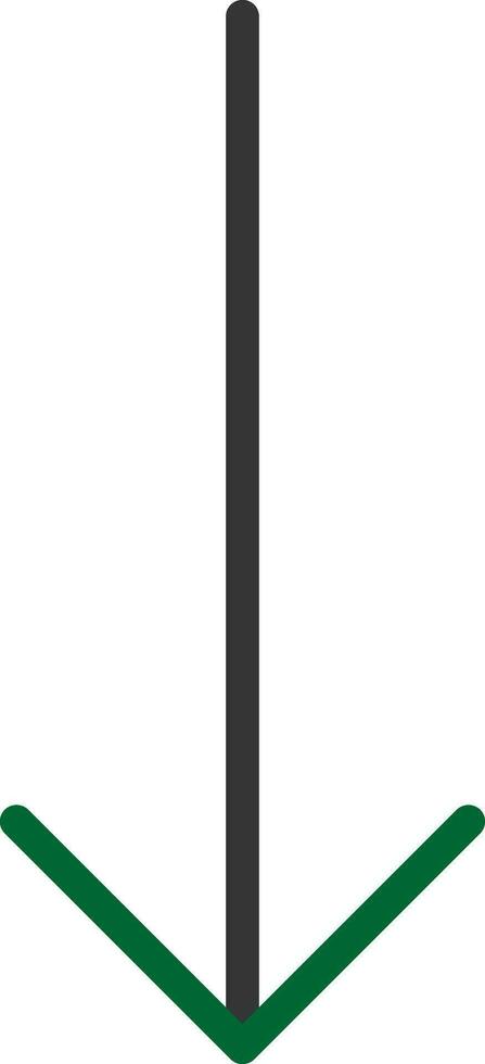 Down Arrow Creative Icon Design vector
