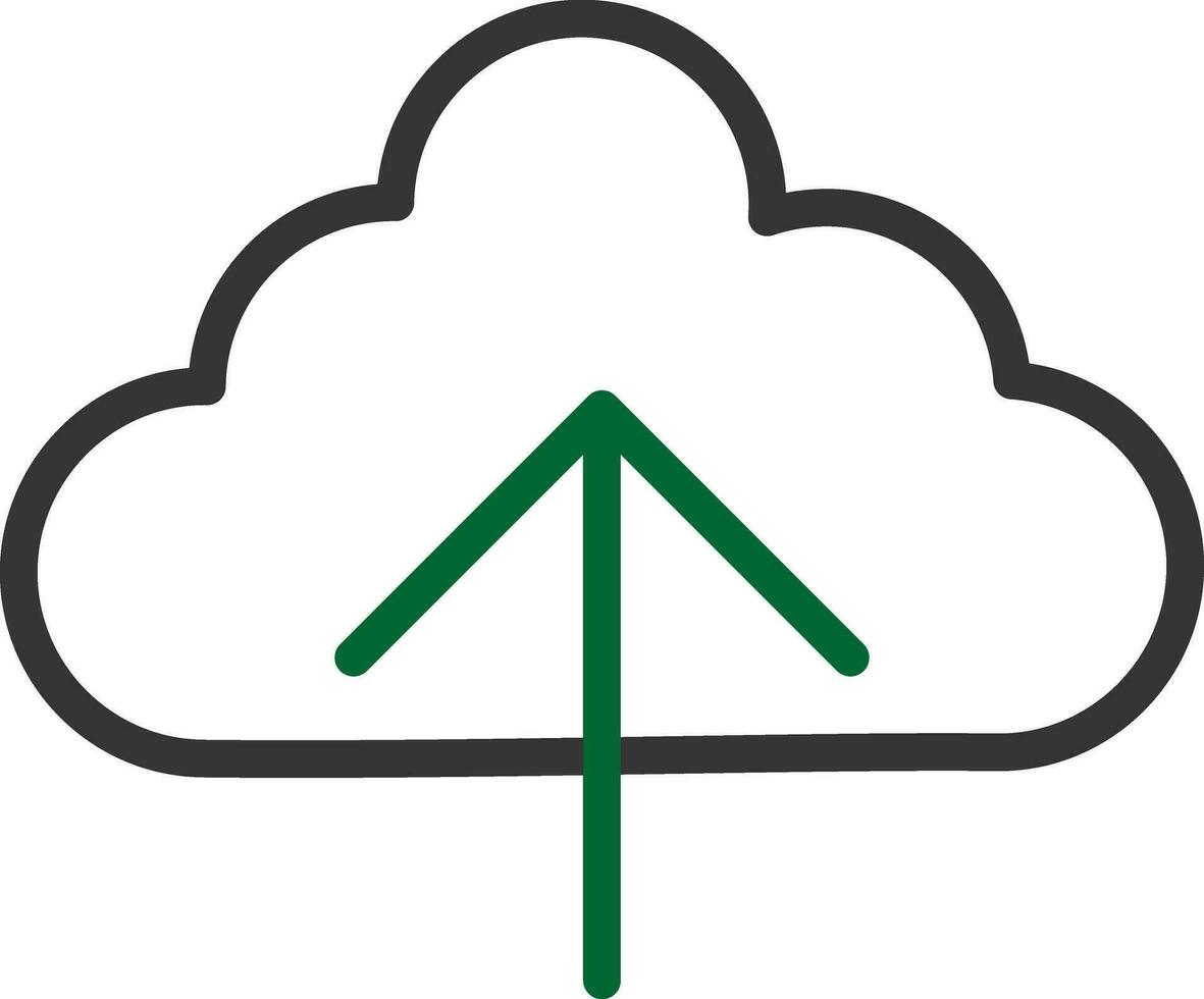 Cloud Upload Creative Icon Design vector
