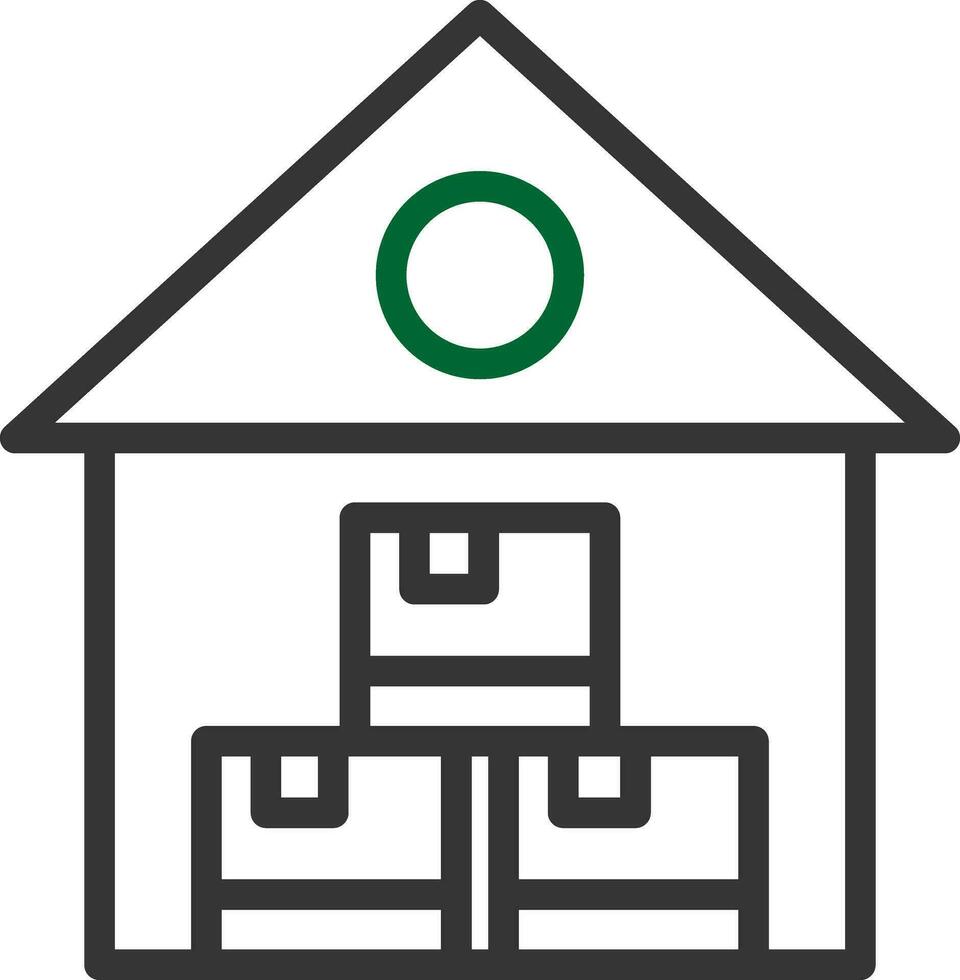 Warehouse Creative Icon Design vector