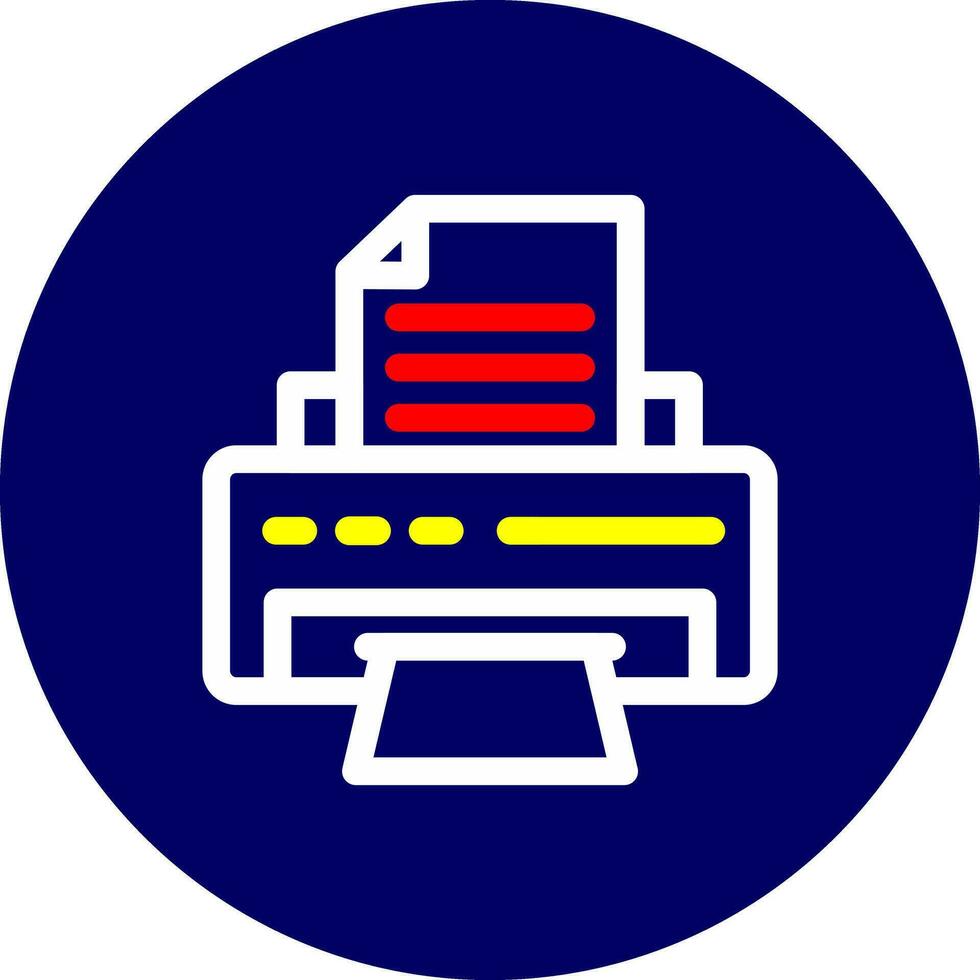 Printer Creative Icon Design vector