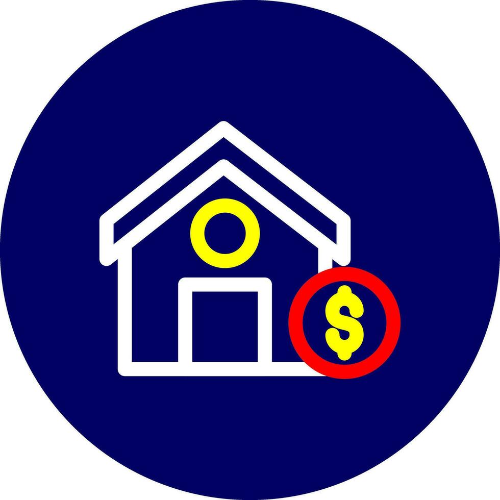 House Sale Creative Icon Design vector