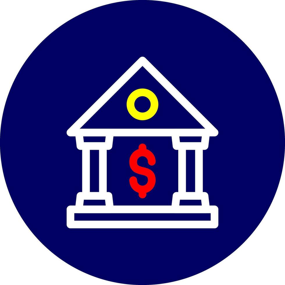 Bank Creative Icon Design vector