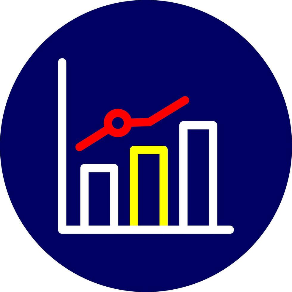 Growth Chart Creative Icon Design vector