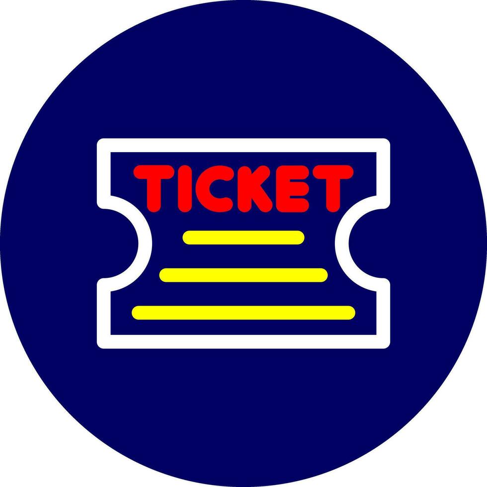 Ticket Creative Icon Design vector