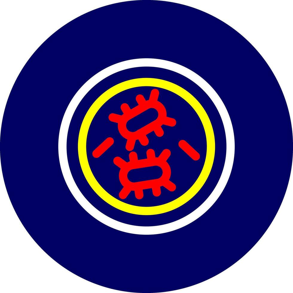 Petri Dish Creative Icon Design vector