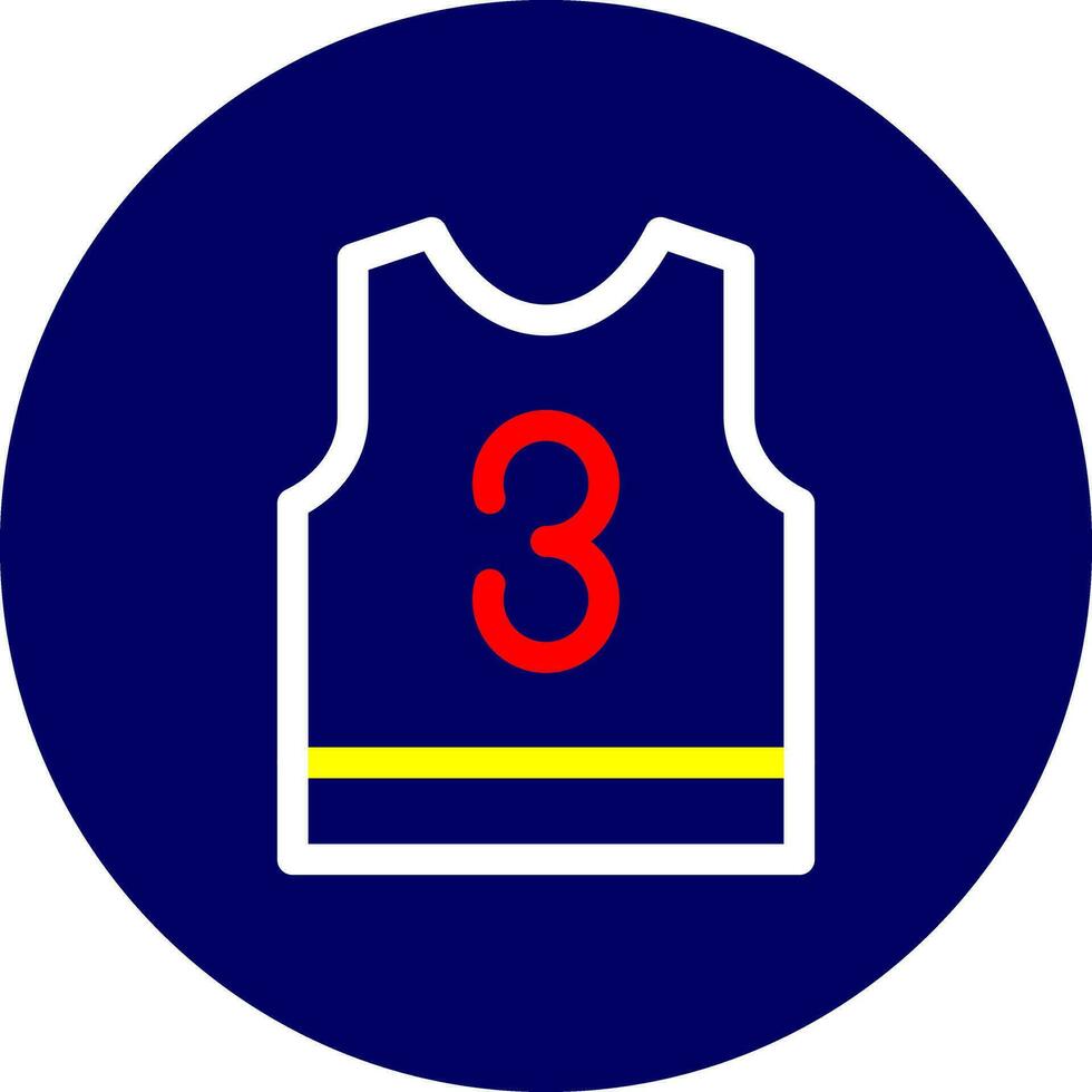 Basketball Jersey Creative Icon Design vector