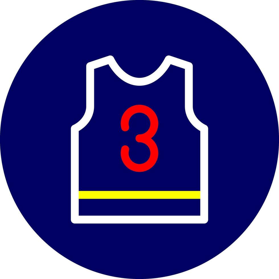 Basketball Jersey Creative Icon Design vector