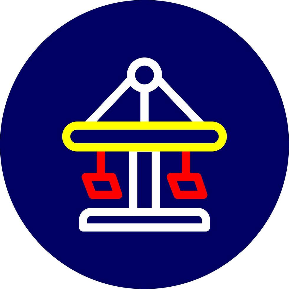 Merry Go Round Creative Icon Design vector