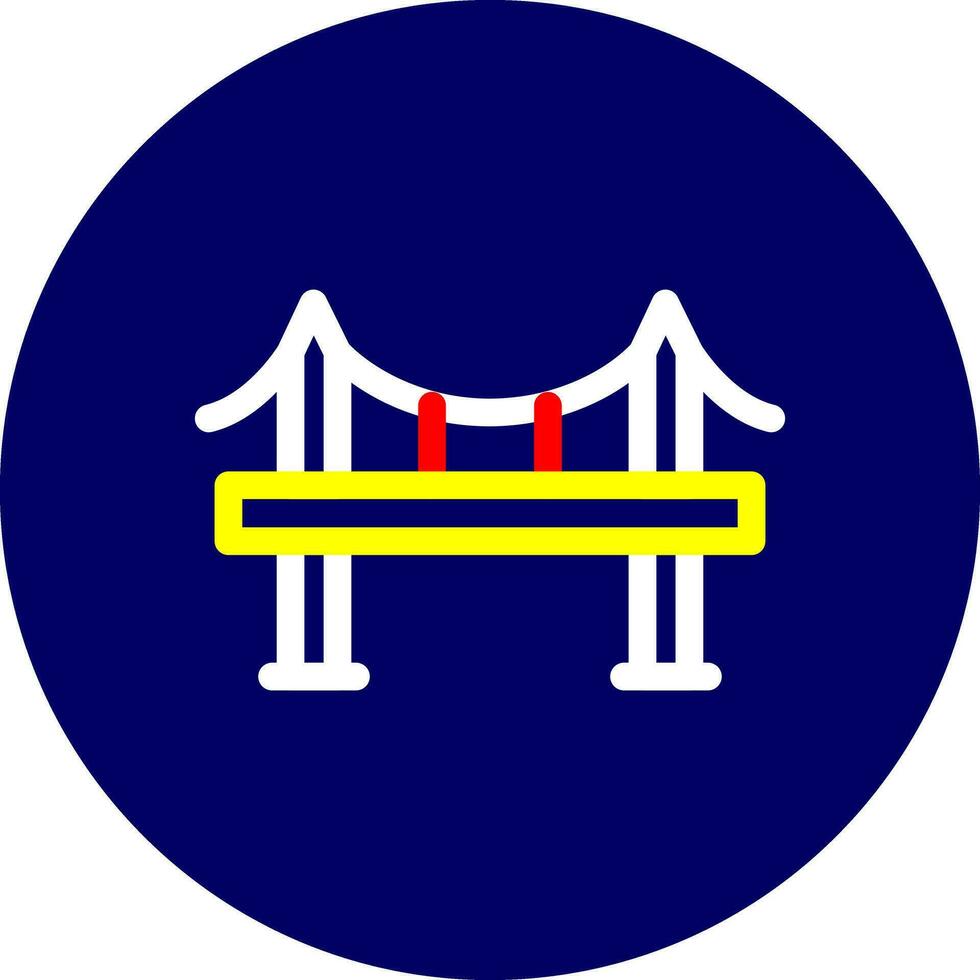 diseño de icono creativo de puente vector