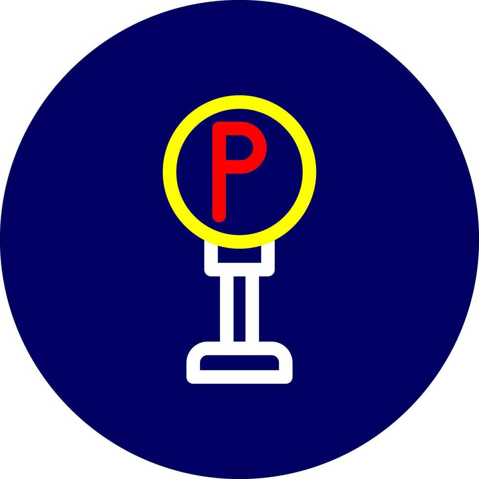 Parking Sign Creative Icon Design vector
