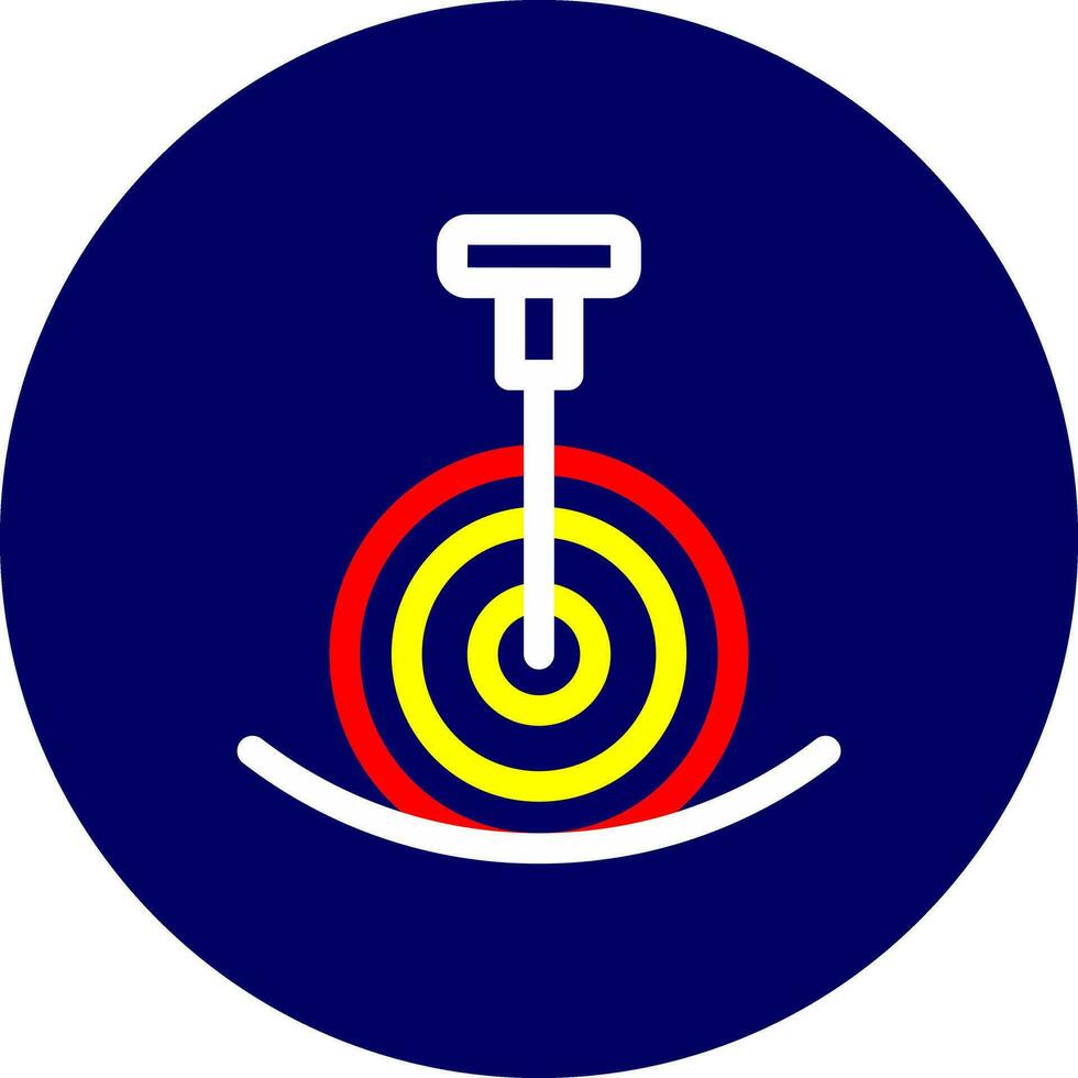 Unicycle Performance Creative Icon Design vector