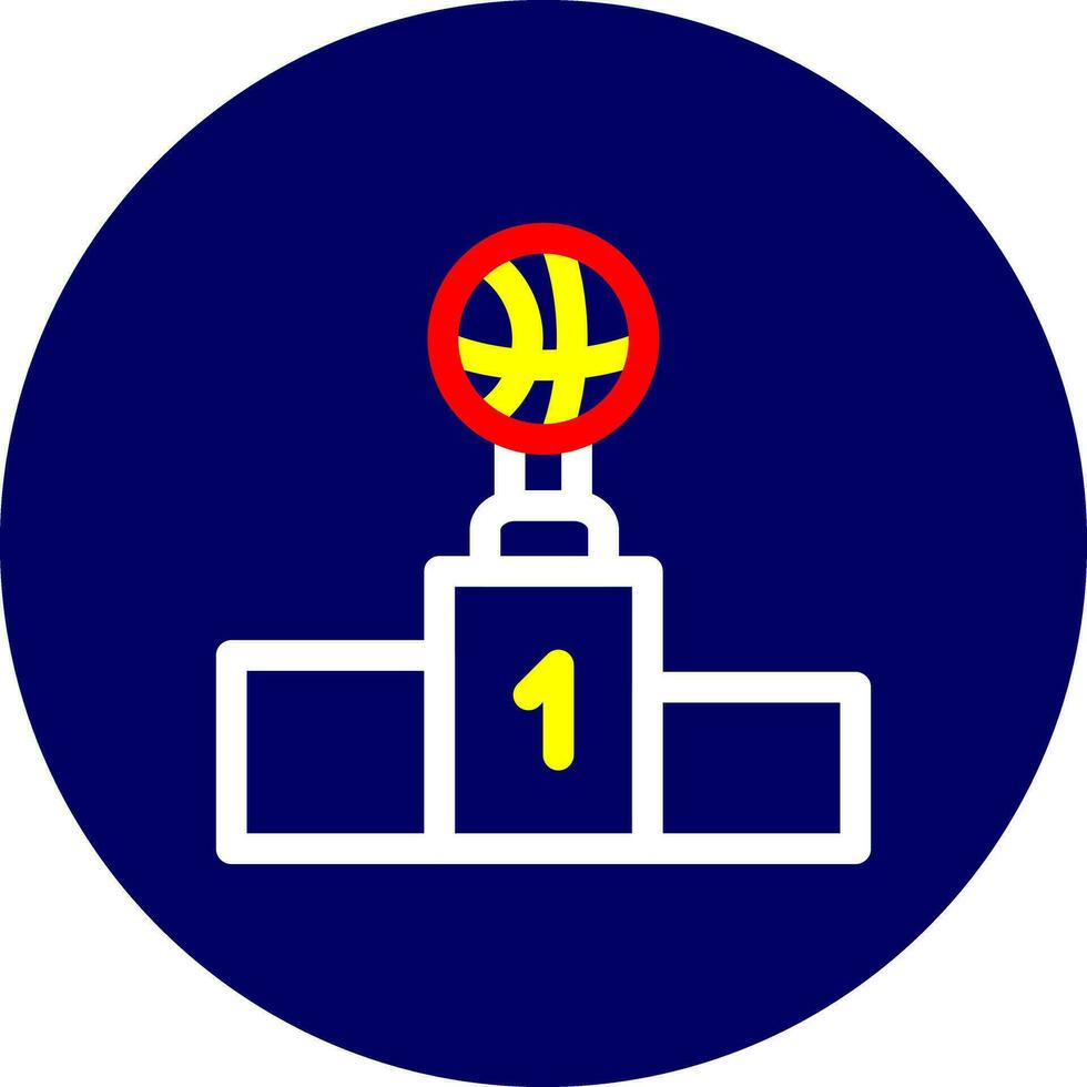 Winner podium Creative Icon Design vector